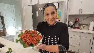 Rose Ravioli. Flower Mantu.  NOT Easy but Healthy Food