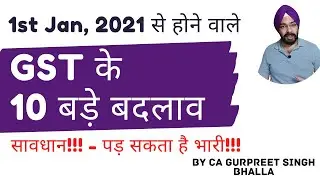 Most Important Changes in GST from 1 Jan 2021 | New GST changes from 1 Jan 2021