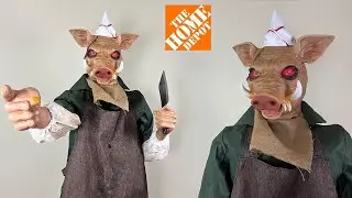 Pig Butcher Animatronic 2025 Home Depot Unboxing