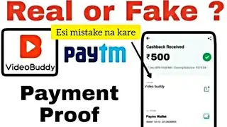 Videobuddy Payment Proof | Earn Paytm Cash App In 2020 With Proof | Paytm Earning App | Giveaways 🤑