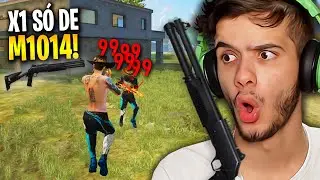 X1 S&Oacute; DE DOZE VELHA! S&Oacute; CAPA SATISFAT&Oacute;RIO DE M1014 NO FREE FIRE