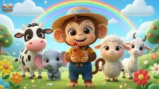 Hero Monkey Saves Giraffe & Turtle 🐒🦒🐢 | Emotional 3D Farm Rescue Cartoon for Kids | MimoMoo Toons