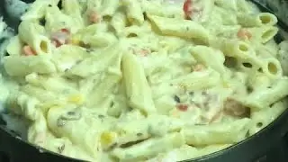 Pasta in White Sauce / Easy homemade Healthy Pasta recipe @tastyrecipesvlogs996