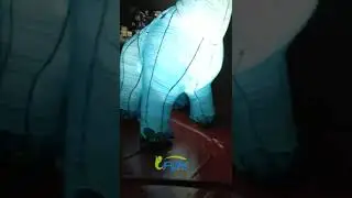 4m tall Inflatable Dinosaur with LED Light for Outdoor Advertising