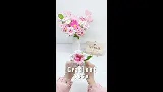 11How to Make a Gradient Rose with Pipe Cleaners | Step by Step Tutorial | Glue-Free Craft