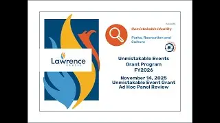 November 14, 2025 Unmistakable Event Grant Ad Hoc Panel Review.