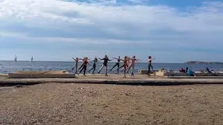 #187 Voula beach 1 hour walk in Athens, Greece