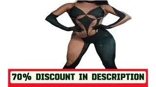 #Women Shining Rhinestone Green DJ Night Clubbing Jumpsuits Stage Performance Costume Mardi Gras Ra