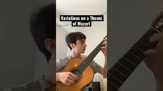 Extract of final Mozart Variation #classicalguitar #guitar #guitarclassical #mozart #fingerstyle