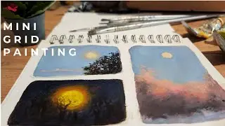 3 Mini Landscape Paintings | Calm Sketchbook Session