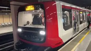 Lyon Metro - Saint - Genis Laval - Saxe - Gambetta with an MPL16 755 - 756