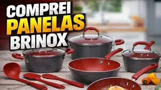 Comprei um jogo de panelas brinox, fiz o passo a passo da cura.
