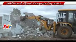 Illegal Constructions Demolished In Bhoodan Lands Hayathnagar | NTV