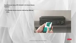 Sony STR-DH190 2-Ch Home Stereo Receiver Review | Phono Inputs & Bluetooth