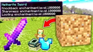Minecraft, But Dirt Drops Extremely OP Items...