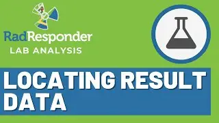 RadResponder Lab Analysis: Locating Result Data