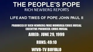 NEWBERG- THE PEOPLE'S POPE