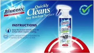 Get your kitchen sparkling clean with Blueoxy Kitchen Cleaner & Degreaser!