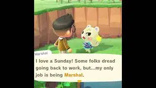 Marshal has a Big Job in Animal Crossing #shorts