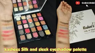 Kashee's Silk & Sleek Eyeshadow palette full honest review|salar aiman