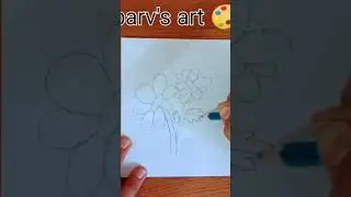 #drawing #flowers #3b pencil ✏️#by parv