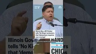 Illinois Gov. Pritzker calls for courage at Chicago 'No Kings' rally