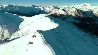 Val d'allos / Le seignus / Aerial drone video