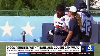 A family affair: Quandre Diggs reunites with Titans, cousin Cam Ward