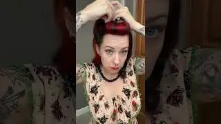 Vintage Style #hair #hairstyle #hairtutorial #tutorial #pinup #quickhairstyle #rockabilly #howto