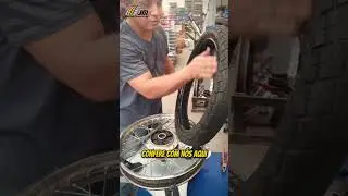 Montadora de Pneus de Moto JM - Roda Titan Aro 18 Tras. - MDE 300 - Máquina para Borracharia