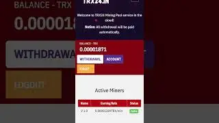 BARU LAGI!! TRX MINING MASIH FRESH.. FREE WD TANPA DEPO. #shorts #crypto  #trxmining
