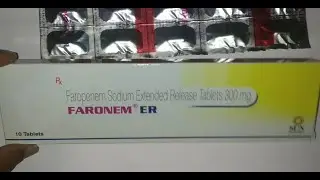 Faronem er tablets,faropenem sodium extended release tablets