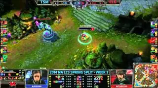 [NA LCS Week 2] TSM vs CLG [Spring Split 2014] Season 4 NA LCS TSM vs CLG
