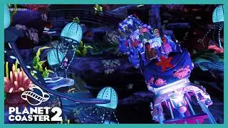 On-ride storytelling coaster: Nautical Adventures 🐠🪼🦈 [UPDATED] Luminous Depths - Planet Coaster 2