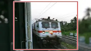 Dangerous Howrah Rajdhani Crossing Howrah Bound EMU 🔥🔥🔥 #shorts
