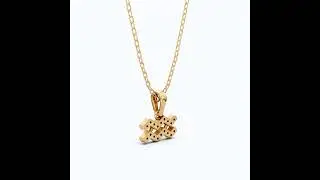 Astrology Aquarius Zodiac Sign Pendant in 14K Solid Gold #zodiacsigns #aquariuslove #giftideas