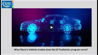 What Electric Vehicle models does the EV technician program cover?