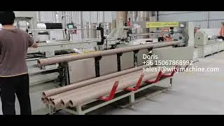 Paper Core Cutter, Piling and Packing Machine