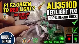 Ali3510D Mini card red light problem| Red Light no display| F1 F2 green go to red light problem100%