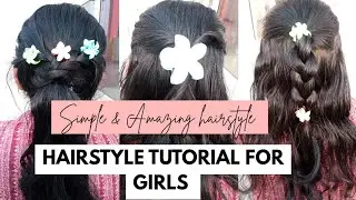 Simple & Easy hairstyle Tutorial/ Easy graceful hairstyle for Long & short Hair #hairstyle #viral