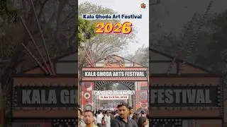 📍Kala Ghoda Art Festival 2026 #kalaghodaartfestival #art #festival #mumbai #vlog #2026 #marathi