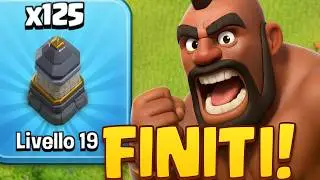 FINITI! 125/125 MURA TH18 😍 - Clash of Clans ITA
