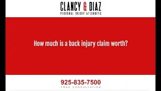How Much Is a Back Injury Claim Worth?