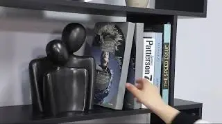Libreria di Design in Legno Nero