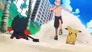Ash steps on Litten