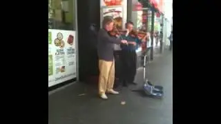 Ashley busking in Hay st mall Perth
