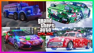 ALL NEW CHRISTMAS CARS, Rare Xmas Vehicles, LIVERIES, Bike/Truck, GTA 5 DLC 2024 (GTA Online Update)