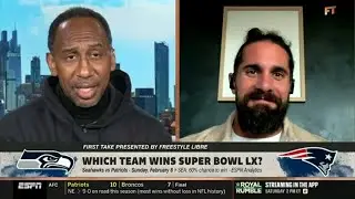 FIRST TAKE | Seth Rollins joins Stephen A. to discuss on Super Bowl LX: Seahawks vs. Patriots