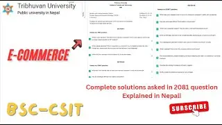 2081 E-Commerce Solutions Explained | BSCCSIT Students Must Watch! 🚀