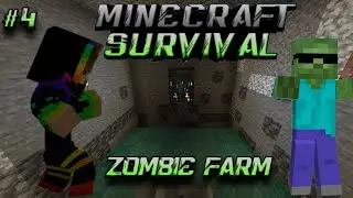 EASIEST ZOMBIE FARM IN MINECRAFT SURVIVAL PE || SUPPORT || #minecraft
